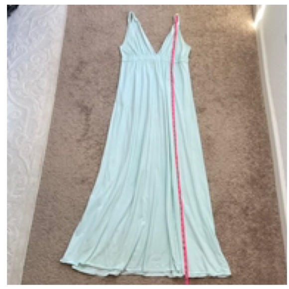 Gypsy 05 Y2K Made in Hollywood Green Sleeveless Goddess Maxi Dress in Size Large - Picture 13 of 16